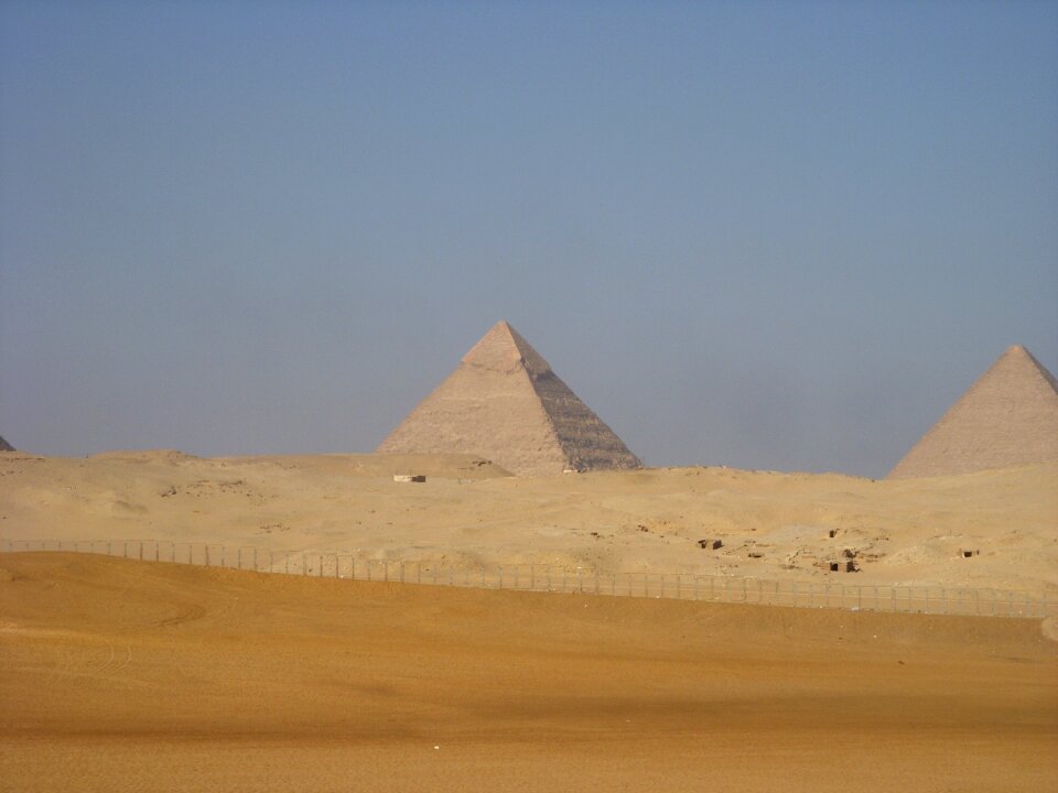 Pyramids egypt desert