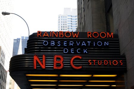 Studios observation deck sign