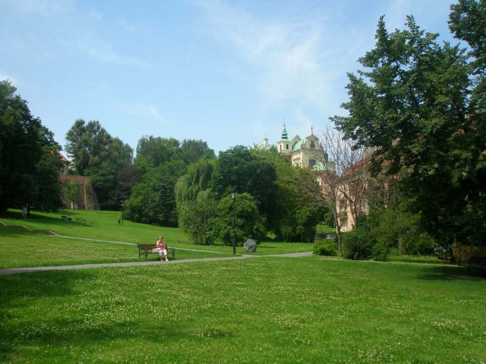 Park historic center summer