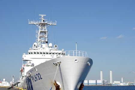 Kanagawa japan port ship photo