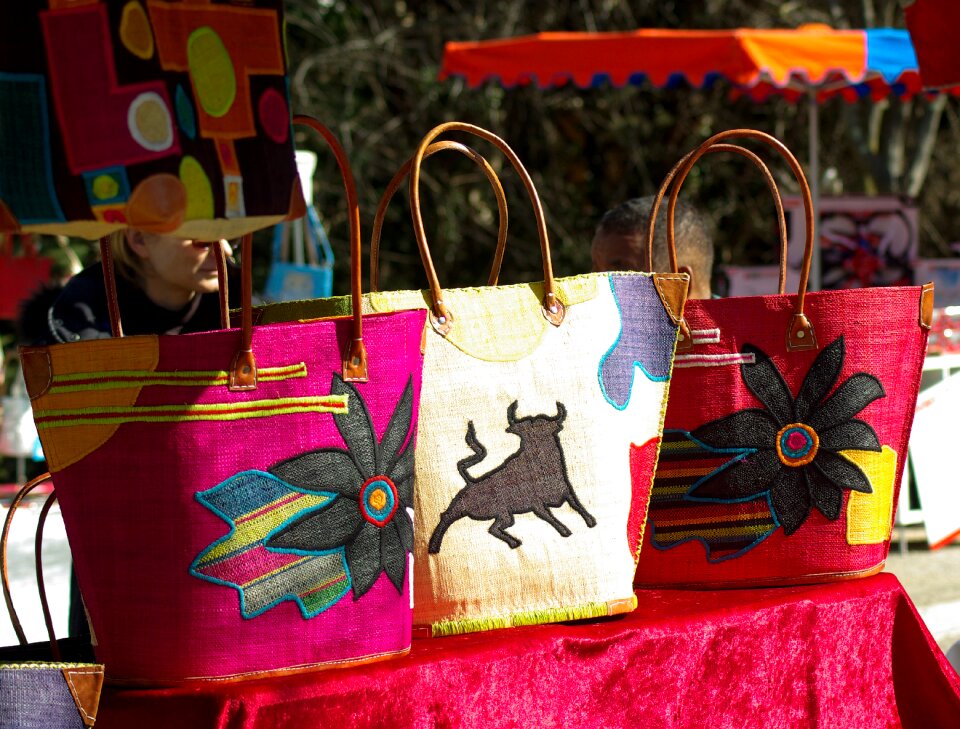 Crafts market shopping carts