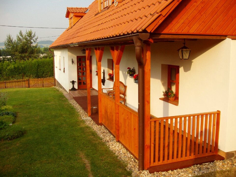 Porch grass cottage