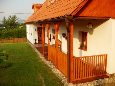 Porch grass cottage photo