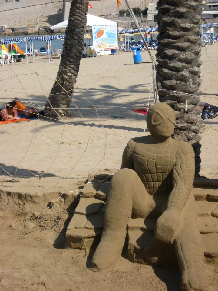 Beach sand portrait