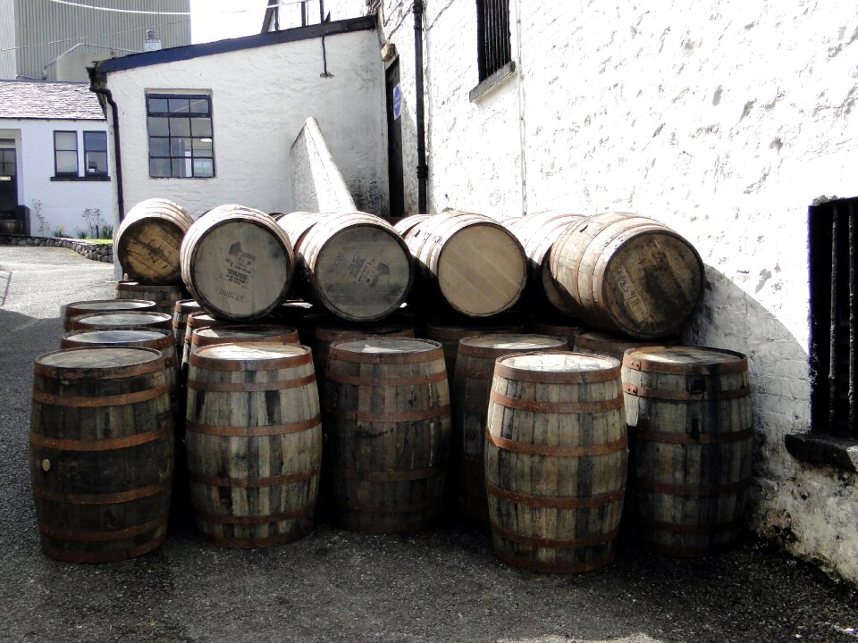 Islay scotland barrels