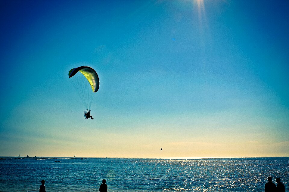 Paragliding fly parachute