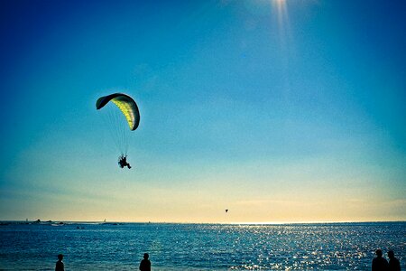 Paragliding fly parachute