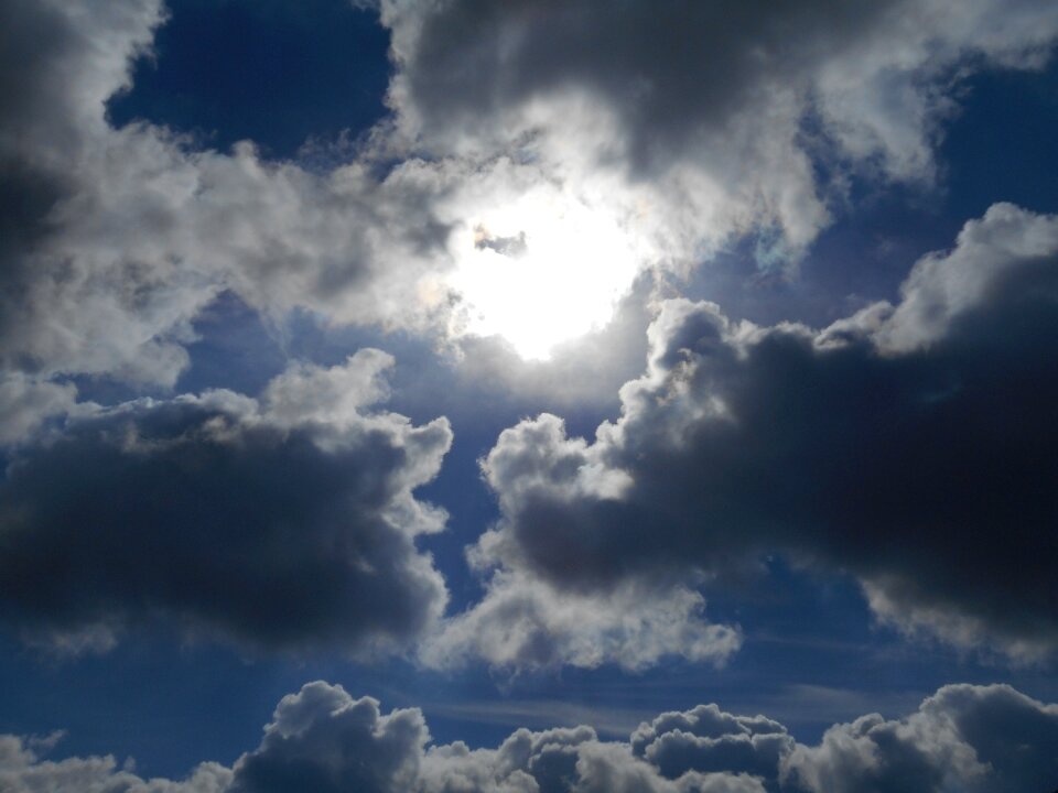 Sun cloudy cloudiness