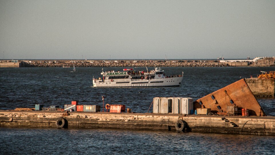 Boat mar del plata port photo