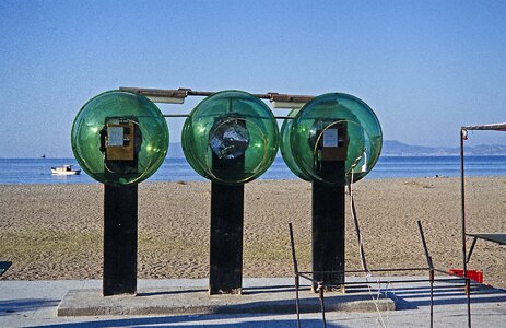 Old unfashionable payphone photo