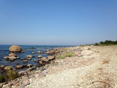 Stone sea coastal photo