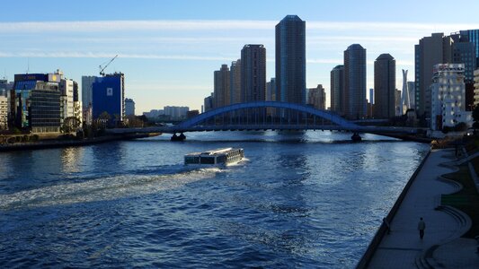 Sumida river eitai bridge water bus