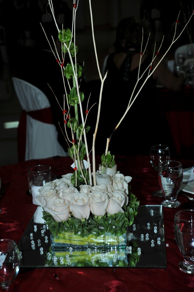 Decoration centerpiece roses