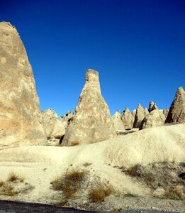 Tufa landscape tuff rock formation photo