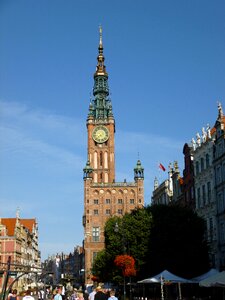 Town hall historic center gdansk photo