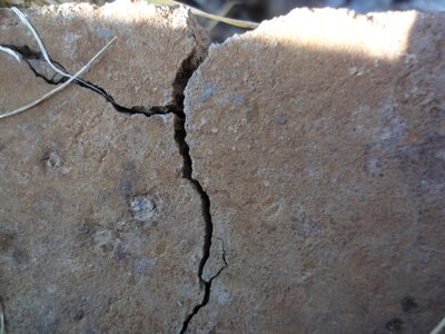 Cracked concrete cracks photo
