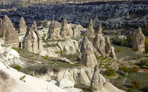 Fairy chimney rock formations fairy towers