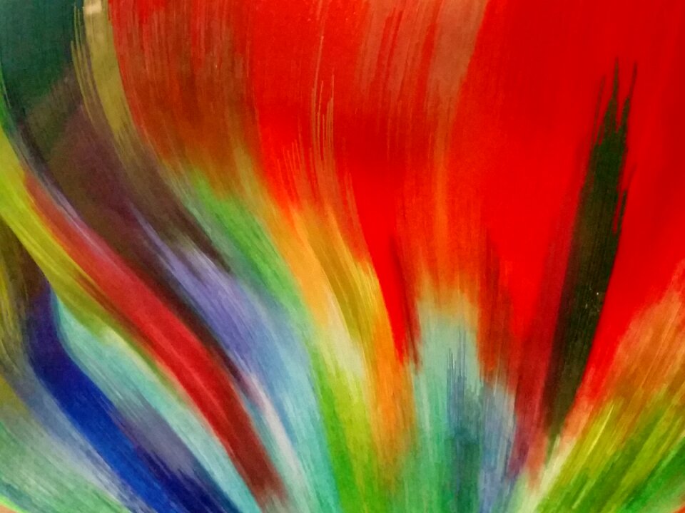 Blue multicolored fantasy