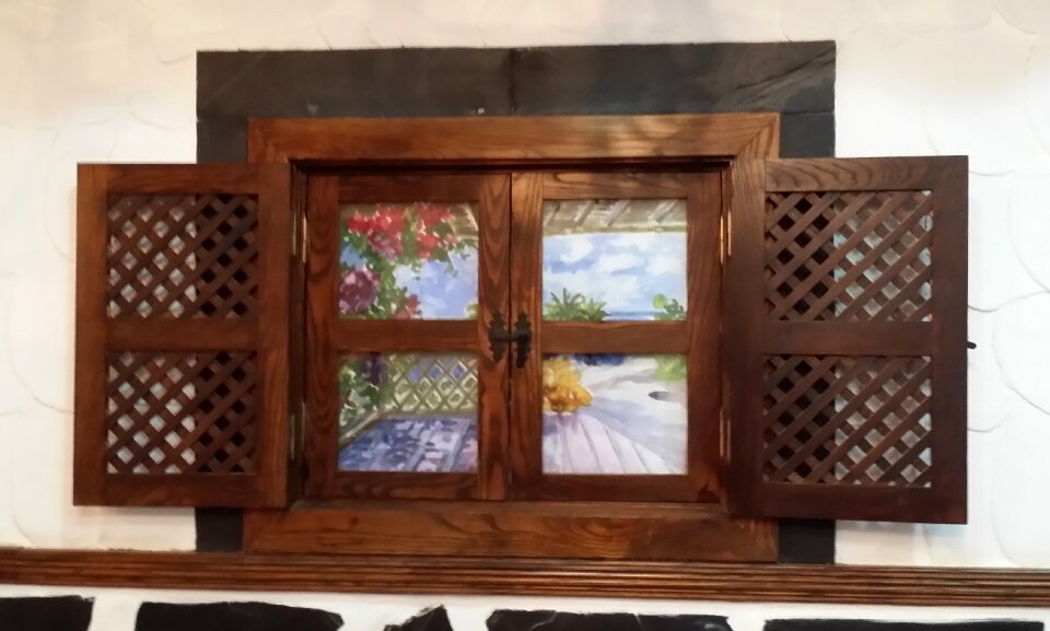 Open romantic frame