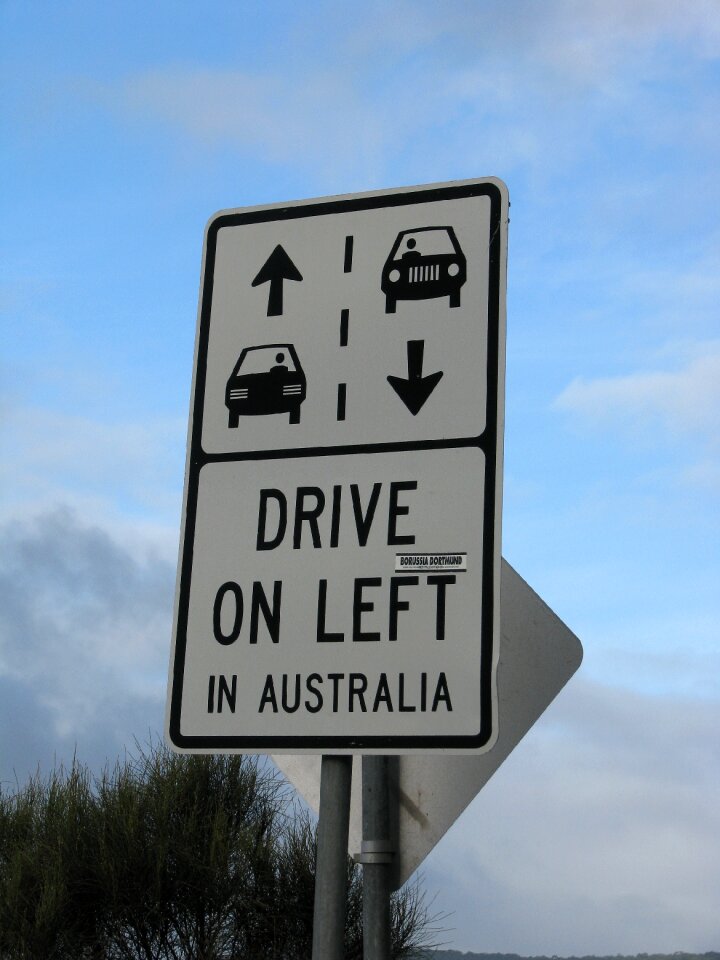 Australia sign road