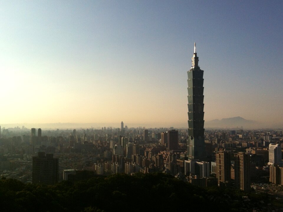 Sunset taiwan taipei