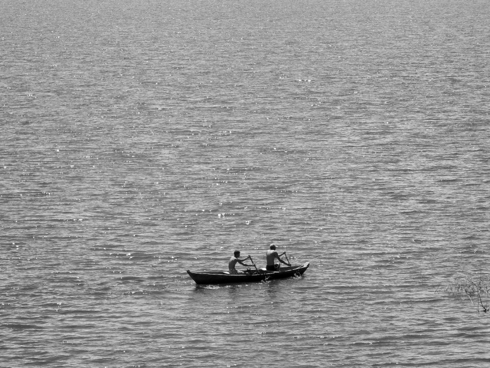 Canoe mar landscape