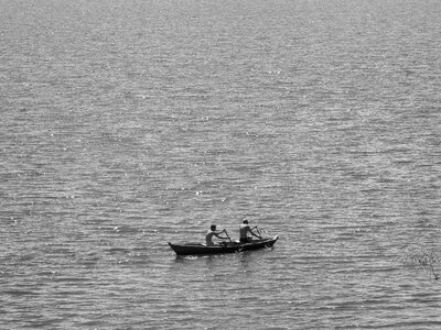 Canoe mar landscape