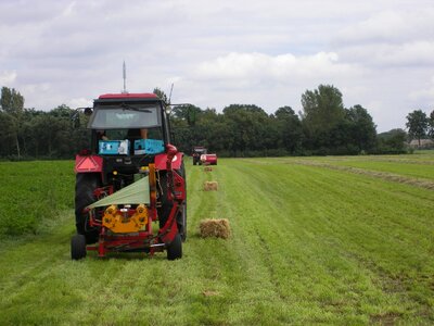 Farmer agricultural tractor