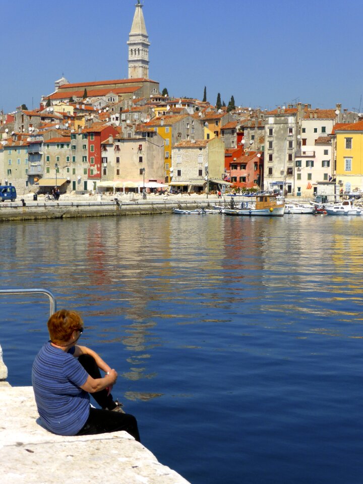 Mediterranean view town photo