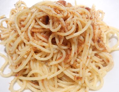 Olive oil food brown pasta photo