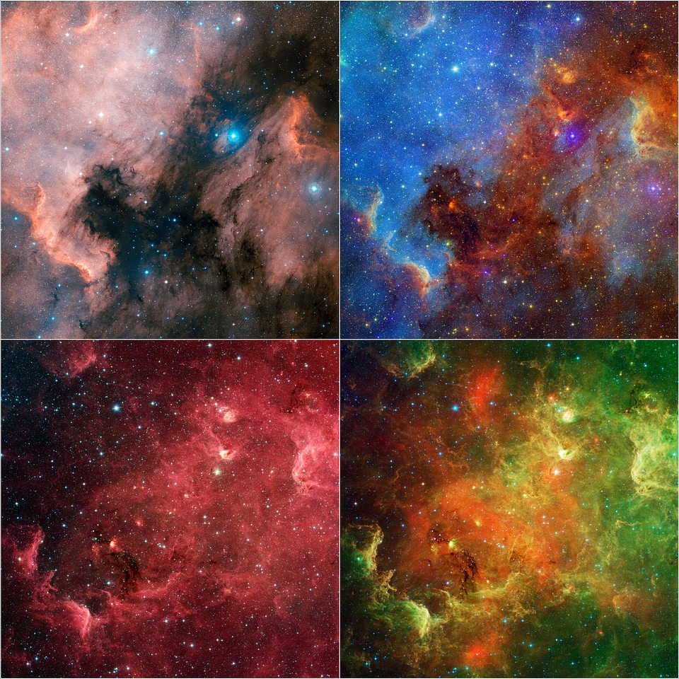 Galaxy space diffuse gasnebel