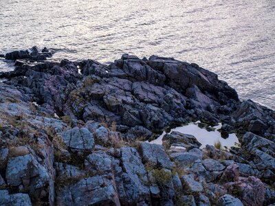 Water rocky coast baltic sea