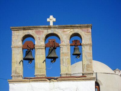 Island mediterranean blue sky