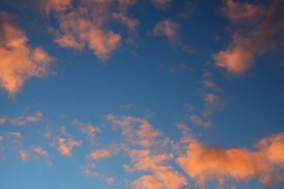 Blue sunset climate