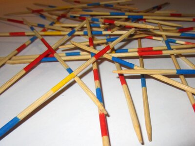 Pattern mess wooden sticks photo