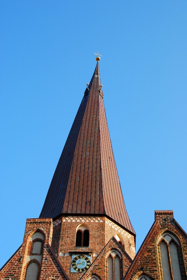 Building church inclined photo