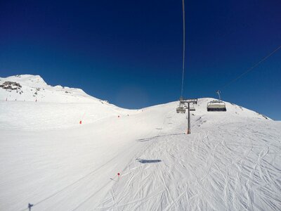 Gondola snowboard winter photo