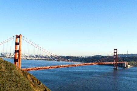 Dusk bridge california photo