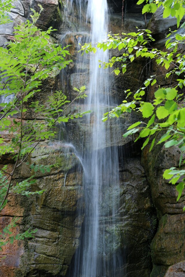 Waterfall movement dynamics photo