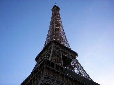 Eiffel tower historic photo