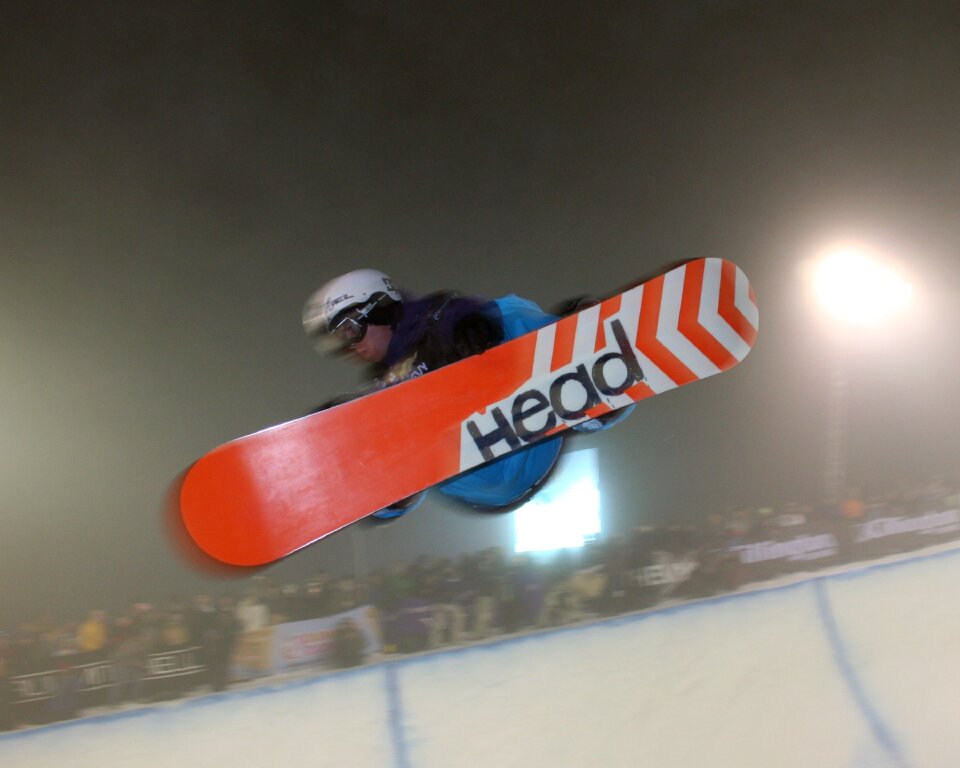 Snowboarding board winter