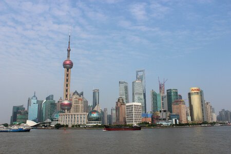 Shanghai the bund huangpu river photo