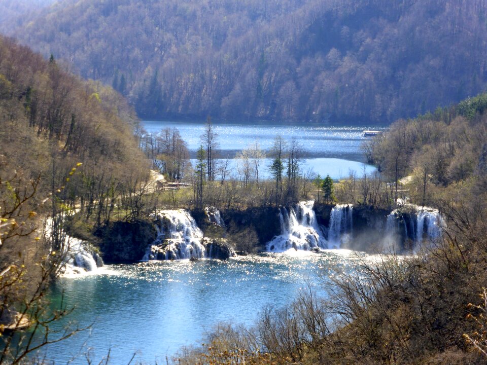 Waterfall flowing natural
