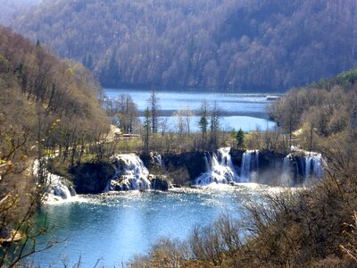 Waterfall flowing natural