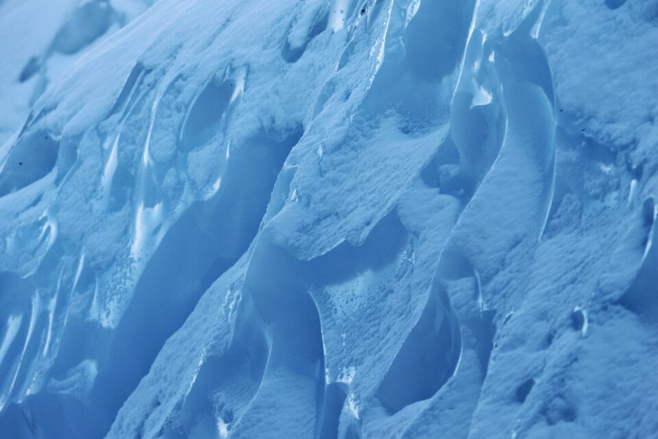 Frozen pattern blue