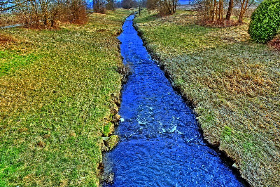 Landscape creek hdr image