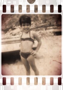 Old photo retro easter
