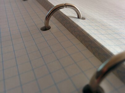 Notebook paper iron photo