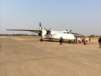 Pakse airport local airport lao airlines photo