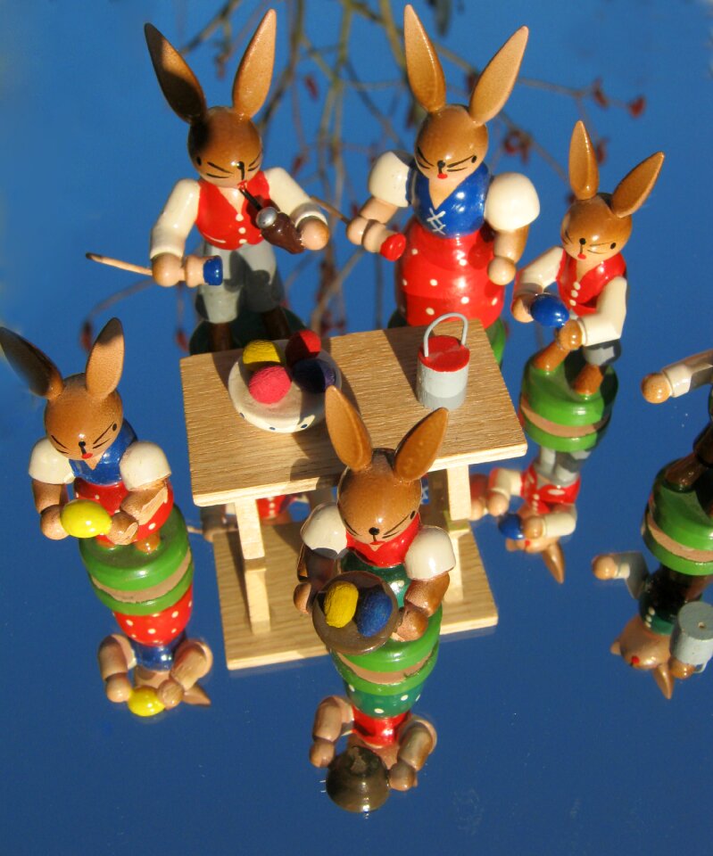 Easter colorful figures
